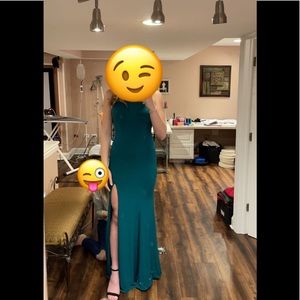Pine Green Prom Dress